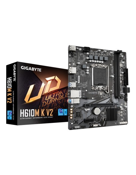 H610M K V2 Placa base - Procesadores Intel Core 14ª generación, hasta 5600 MHz DDR5, 1xPCIe 3.0 M.2, LAN 1GbE, USB 3.2 Gen 1